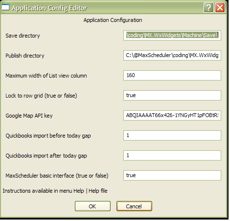 ApplicationConfigEditor